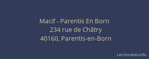 Macif - Parentis En Born