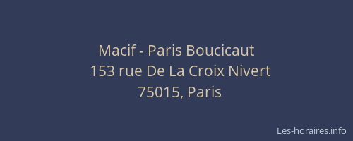 Macif - Paris Boucicaut