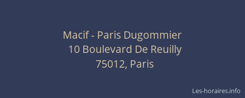 Macif - Paris Dugommier