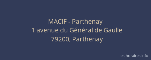 MACIF - Parthenay