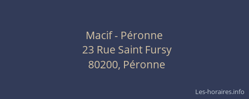 Macif - Péronne