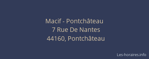Macif - Pontchâteau