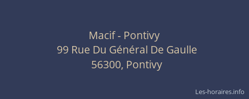 Macif - Pontivy