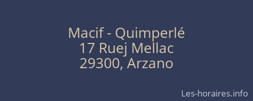 Macif - Quimperlé