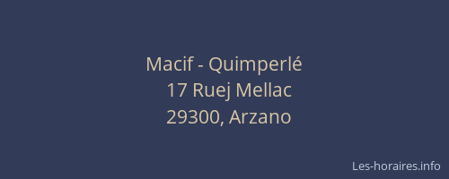Macif - Quimperlé