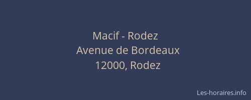 Macif - Rodez