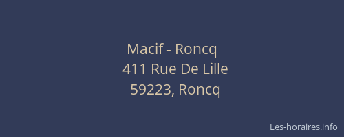 Macif - Roncq