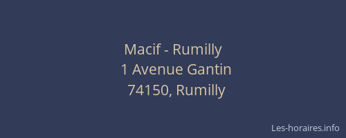 Macif - Rumilly