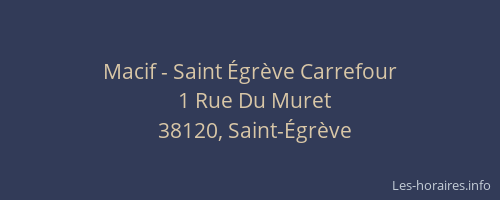 Macif - Saint Égrève Carrefour