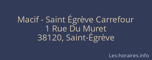 Macif - Saint Égrève Carrefour