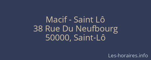 Macif - Saint Lô