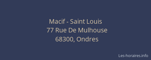 Macif - Saint Louis
