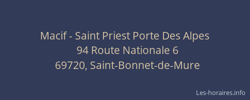 Macif - Saint Priest Porte Des Alpes