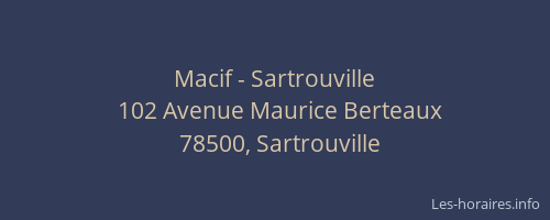 Macif - Sartrouville