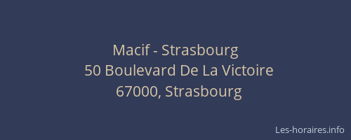 Macif - Strasbourg