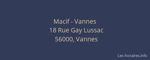 Macif - Vannes
