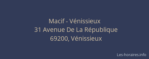 Macif - Vénissieux