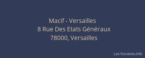 Macif - Versailles