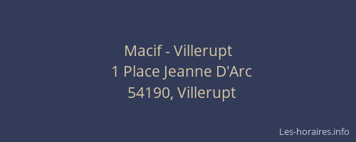 Macif - Villerupt