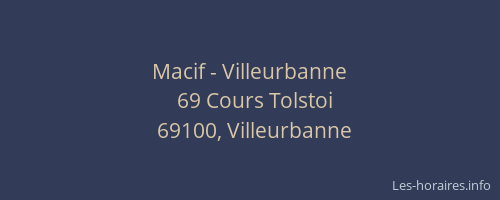 Macif - Villeurbanne