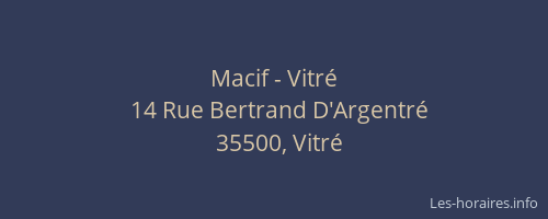 Macif - Vitré