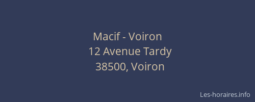 Macif - Voiron