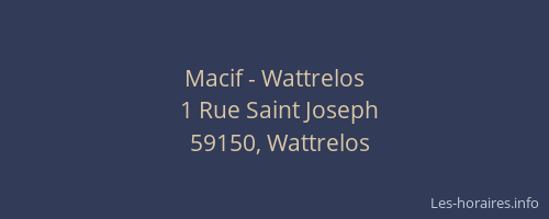 Macif - Wattrelos