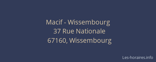 Macif - Wissembourg