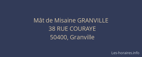 M&acirc;t de Misaine GRANVILLE