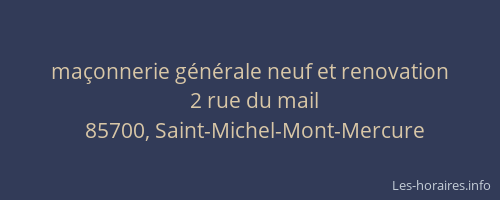 maçonnerie générale neuf et renovation