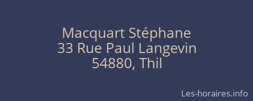 Macquart Stéphane