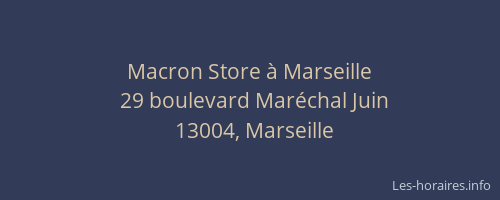 Macron Store à Marseille