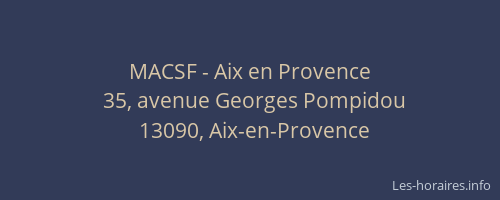 MACSF - Aix en Provence