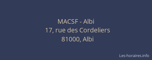 MACSF - Albi