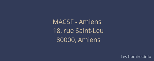 MACSF - Amiens