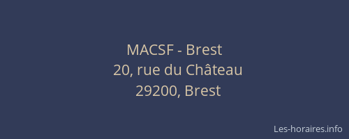 MACSF - Brest