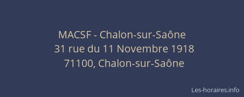 MACSF - Chalon-sur-Saône