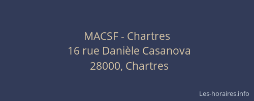 MACSF - Chartres