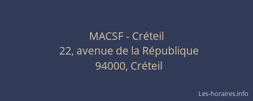 MACSF - Créteil