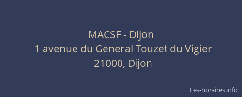 MACSF - Dijon