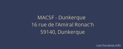 MACSF - Dunkerque