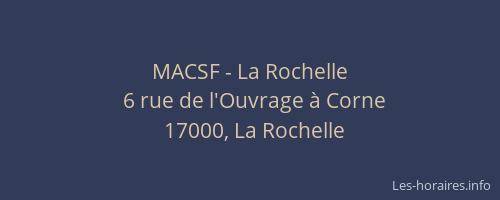 MACSF - La Rochelle
