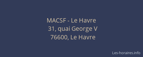 MACSF - Le Havre