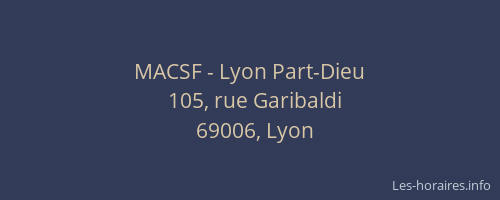 MACSF - Lyon Part-Dieu