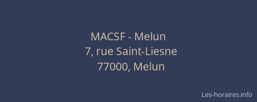 MACSF - Melun