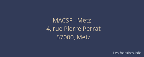 MACSF - Metz