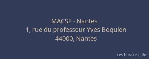 MACSF - Nantes