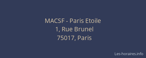 MACSF - Paris Etoile