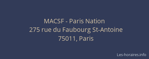 MACSF - Paris Nation
