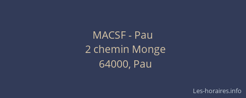 MACSF - Pau